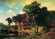Albert Bierstadt A Rustic Mill (Farm oil painting picture wholesale